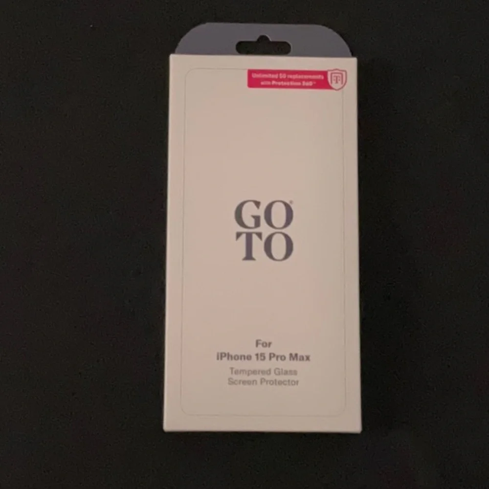 🤍New GoTo Tempered Glass Screen Protector for Apple iPhone 15 Pro Max🤍